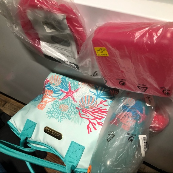 Tupperware Thermal lunch Bag w bottle , sandwich holder and collapsible bowl - Picture 4 of 7